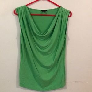 Talbots tank, green, silky
